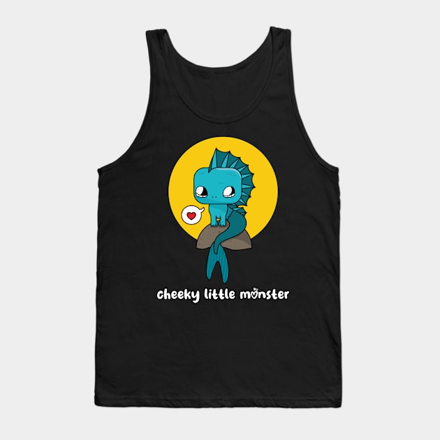 Cheeky little monster (on dark colors) Tank Top by Messy Nessie